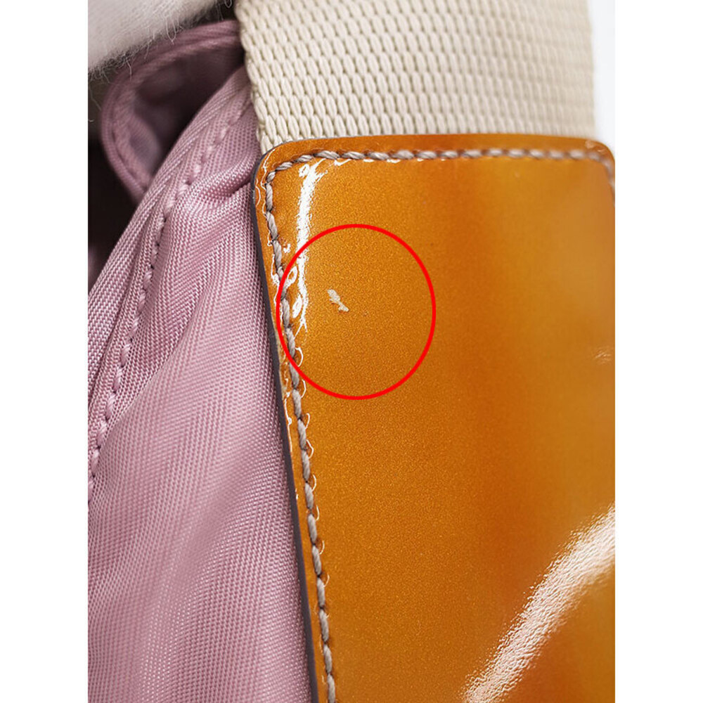 Prada nylon messenger bag brown leather Pink - Picture 7 of 9